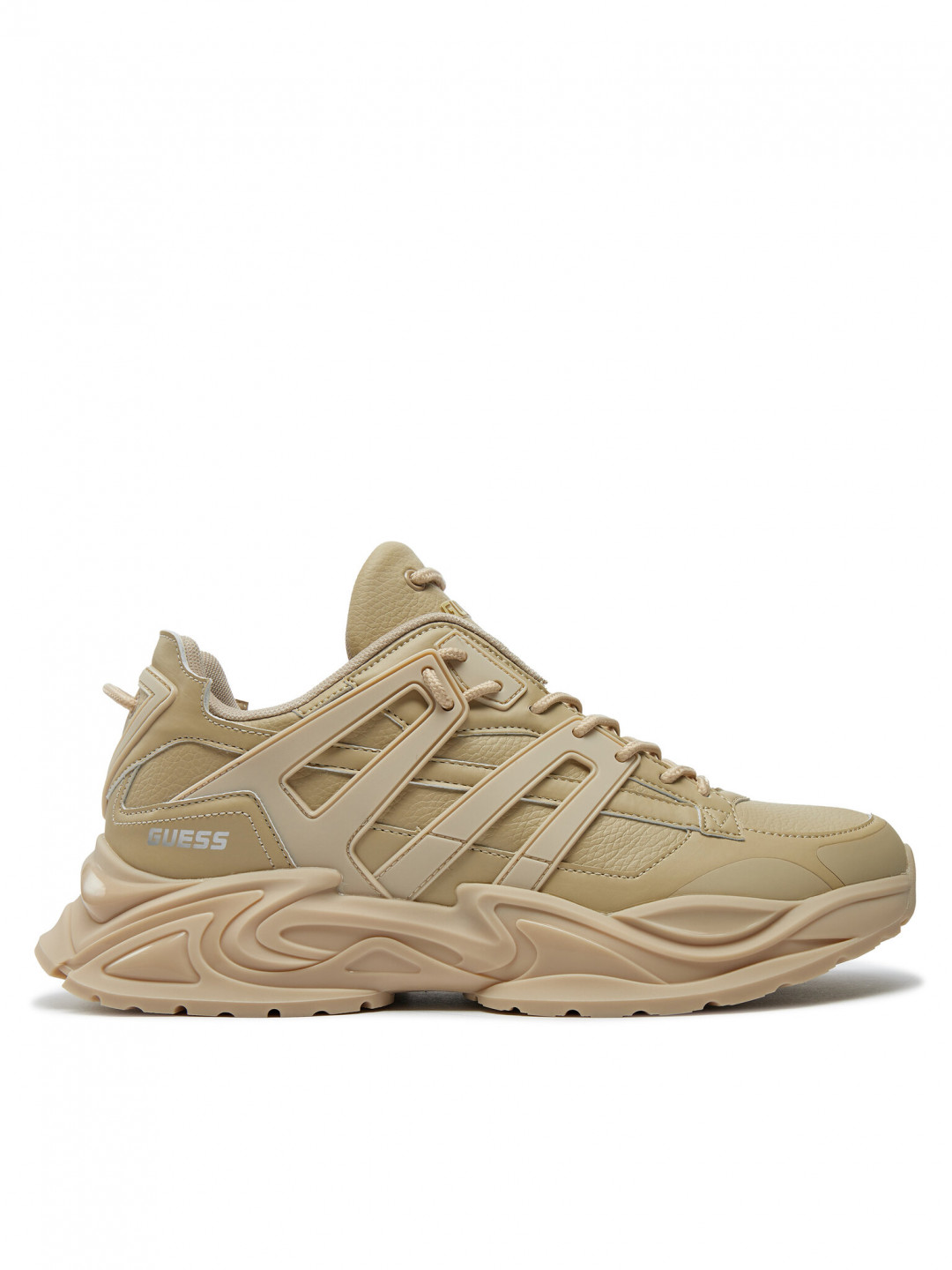 Guess Sneakersy Belluno Low FMTBEL ELE12 Béžová
